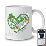Personalized St. Patrick's Day; Lovely Custom Name Leprechaun Gnome Heart Shape; Shamrock T-Shirt