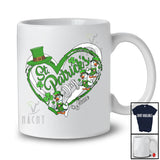 Personalized St. Patrick's Day; Lovely Custom Name Leprechaun Goose Heart Shape; Shamrock T-Shirt