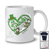 Personalized St. Patrick's Day; Lovely Custom Name Leprechaun Guinea Pig Heart Shape; Shamrock T-Shirt