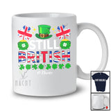 Personalized Still British; Lovely St. Patrick's Day Custom Name Leprechaun British Flag; Family T-Shirt