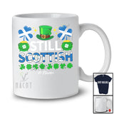 Personalized Still Scottish; Lovely St. Patrick's Day Custom Name Leprechaun Scottish Flag; Family T-Shirt