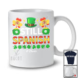 Personalized Still Spanish; Lovely St. Patrick's Day Custom Name Leprechaun Spanish Flag; Family T-Shirt