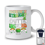Personalized Straight Outta Ireland; Awesome St. Patrick's Day Groovy; Custom Name Irish Proud T-Shirt