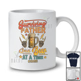 Personalized Surviving Father One Beer At A Time; Proud Father's Day Custom Name Drinking; Vintage T-Shirt