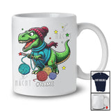 Personalized T-Rex Knitting; Awesome Birthday Knitting Animal; Custom Name Boys Girls Family T-Shirt