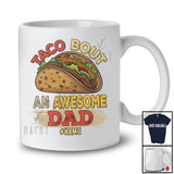 Personalized Taco Bout An Awesome Dad; Joyful Father's Day Custom Name Spanish Vintage T-Shirt