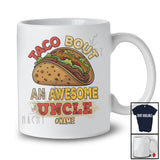 Personalized Taco Bout An Awesome Uncle; Joyful Father's Day Custom Name Spanish Vintage T-Shirt