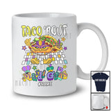 Personalized Taco 'Bout Mardi Gras; Amazing Custom Name Mexican Taco Mardi Gras Mask Beads T-Shirt