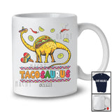Personalized Tacosaurus; Amusing Cinco De May Custom Name Mexican Taco T-Rex Shape Food T-Shirt
