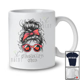 Personalized Teacherlife; Proud Mother's Day Custom Name Teacher Messy Bun Hair T-Shirt