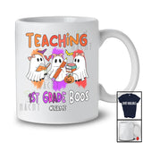 Personalized Teaching 1st Grade Boos; Joyful Halloween Back To School Custom Name Teacher T-Shirt