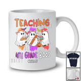 Personalized Teaching 4th Grade Boos; Joyful Halloween Back To School Custom Name Teacher T-Shirt