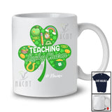 Personalized Teaching Lucky Charm; Joyful St. Patrick's Day Custom Name Irish Teacher Shamrocks T-Shirt