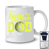 Personalized Tennis Dad; Amusing Father's Day Custom Name Dad Soccer Tennis Player; Family T-Shirt