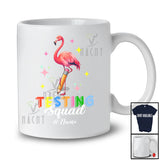 Personalized Testing Squad; Amazing Test Day Flamingo With Test Custom Name Teacher Student T-Shirt