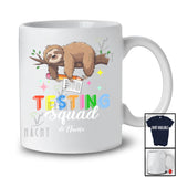 Personalized Testing Squad; Amazing Test Day Sloth With Test Custom Name Teacher Student T-Shirt