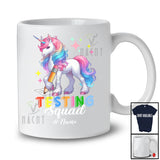 Personalized Testing Squad; Amazing Test Day Unicorn With Test Custom Name Teacher Student T-Shirt