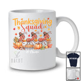 Personalized Thanksgiving Squad; Lovely Custom Name Fall Three Pilgrim Ants; Insect Animal T-Shirt
