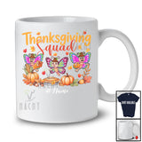 Personalized Thanksgiving Squad; Lovely Custom Name Fall Three Pilgrim Butterflies; Insect Animal T-Shirt