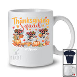 Personalized Thanksgiving Squad; Lovely Custom Name Fall Three Pilgrim Ladybugs; Insect Animal T-Shirt