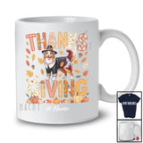 Personalized Thanksgiving; Lovely Plaid Custom Name Pilgrim Aussie Owner; Fall Leaf Family T-Shirt