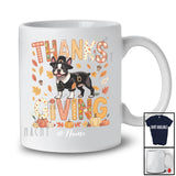 Personalized Thanksgiving; Lovely Plaid Custom Name Pilgrim Boston Terrier Owner; Fall Leaf Family T-Shirt