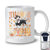 Personalized Thanksgiving; Lovely Plaid Custom Name Pilgrim Bull Terrier Owner; Fall Leaf Family T-Shirt