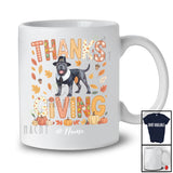 Personalized Thanksgiving; Lovely Plaid Custom Name Pilgrim Cane Corso Owner; Fall Leaf Family T-Shirt
