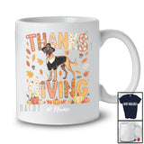 Personalized Thanksgiving; Lovely Plaid Custom Name Pilgrim Great Dane Owner; Fall Leaf Family T-Shirt