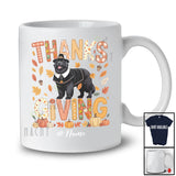 Personalized Thanksgiving; Lovely Plaid Custom Name Pilgrim Newfoundland Owner; Fall Leaf Family T-Shirt