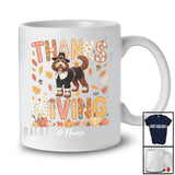 Personalized Thanksgiving; Lovely Plaid Custom Name Pilgrim Sproodle Owner; Fall Leaf Family T-Shirt