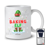 Personalized The Baking Elf; Amazing Christmas Lights Elf Baker; Custom Name Family Group T-Shirt