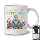 Personalized The CatFather, Lovely Father's Day Custom Name Sphynx Cat, Vintage Family T-Shirt