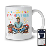 Personalized The DachFather, Lovely Father's Day Vintage Custom Name Dachshund Owner, Family T-Shirt