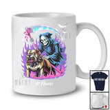 Personalized The Death And Bulldog Zombies; Scary Halloween Custom Name Owner Lover; Family T-Shirt