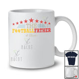 Personalized The Footballfather; Amazing Father's Day Football Custom Name Player; Vintage T-Shirt