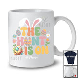 Personalized The Hunt Is On; Awesome Easter Custom Name Bunny Eggs Hunting; Groovy Family T-Shirt