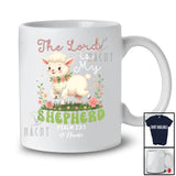 Personalized The Lord Is My Shepherd; Custom Name Funny Sheep Jesus Lover Easter T-Shirt