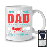 Personalized This Dad Happy With Custom Name, Adorable Father's Day Vintage, Family T-Shirt