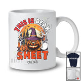Personalized This Is Bear Sheet; Scary Halloween Custom Name Witch Bear Moon; Family T-Shirt