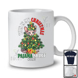 Personalized This Is My Christmas Pajama Shirt; Humorous Sphynx Cat X-mas Cosplay; Family T-Shirt