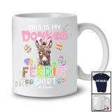 Personalized This Is My Donkey Feedin' Shirt; Amazing Easter Bunny Donkey; Custom Name Farmer T-Shirt