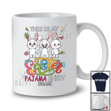 Personalized This Is My Easter Pajama Shirt; Lovely Custom Name Bunny Eggs Bunnies; Family T-Shirt