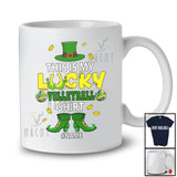Personalized This Is My Lucky Volleyball Shirt; Fantastic St. Patrick's Day Custom Name Sport Player T-Shirt