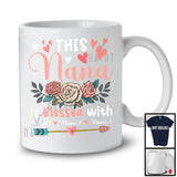 Personalized This Nana Blessed With Custom Name, Adorable Mother's Day Flowers, Family T-Shirt