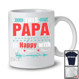 Personalized This Papa Happy With Custom Name, Adorable Father's Day Vintage, Family T-Shirt