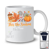 Personalized This The Season; Joyful Thanksgiving Coffee Pumpkin; Custom Name Badminton Player T-Shirt