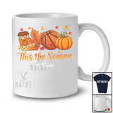 Personalized This The Season; Joyful Thanksgiving Coffee Pumpkin; Custom Name Basketball Player T-Shirt