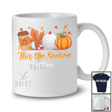 Personalized This The Season; Joyful Thanksgiving Coffee Pumpkin; Custom Name Golf Player T-Shirt