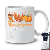 Personalized This The Season; Joyful Thanksgiving Coffee Pumpkin; Custom Name Hockey Player T-Shirt